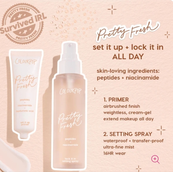 ColourPop Pretty Fresh Set It Up Primer, 30ml, NIB - Picture 7 of 7